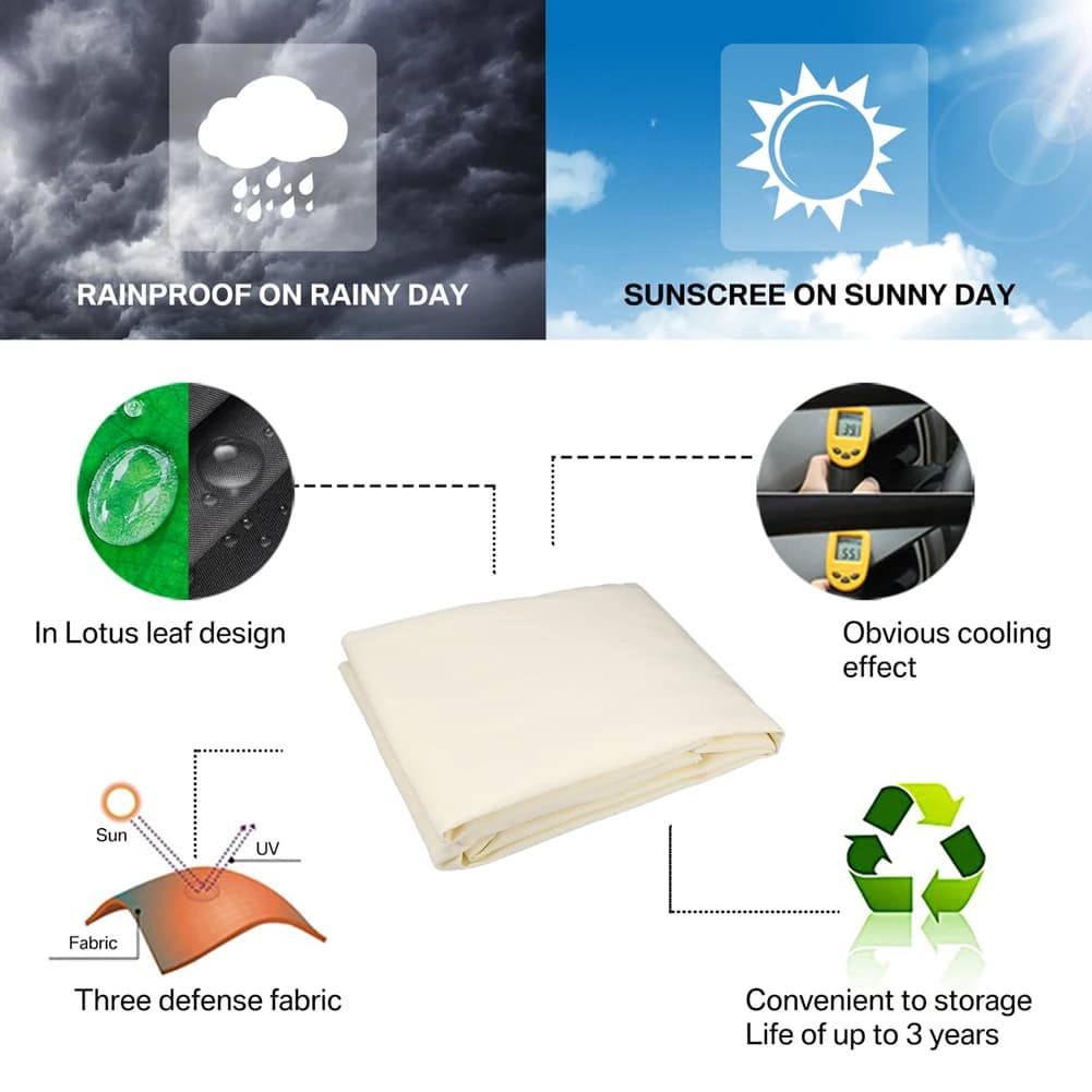 Voile d'ombrage imperméable