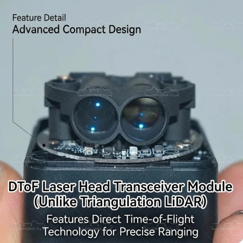 Module Lidar 360 ° Capteur de détection d'obstacles par radar DToF LD06 Mini, rotation interne, portée de 12 mètres, balayage DToF