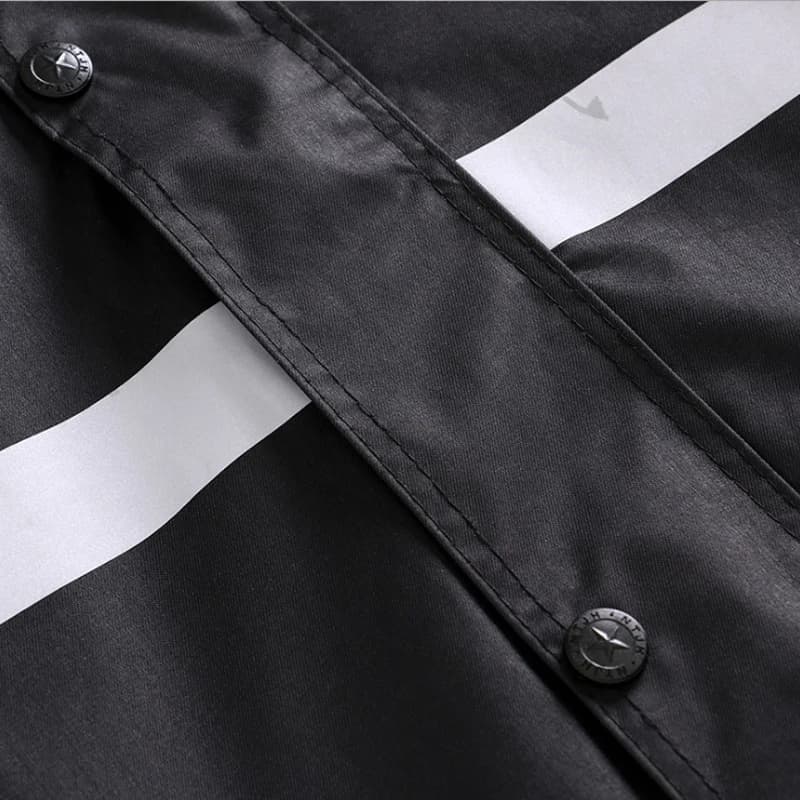 Imperméable de coulée avec logo personnalisé, pantalon de pluie imbibé, trafic, assainissement, patrouille, poncho de sécurité fendu, vêtements de pluie