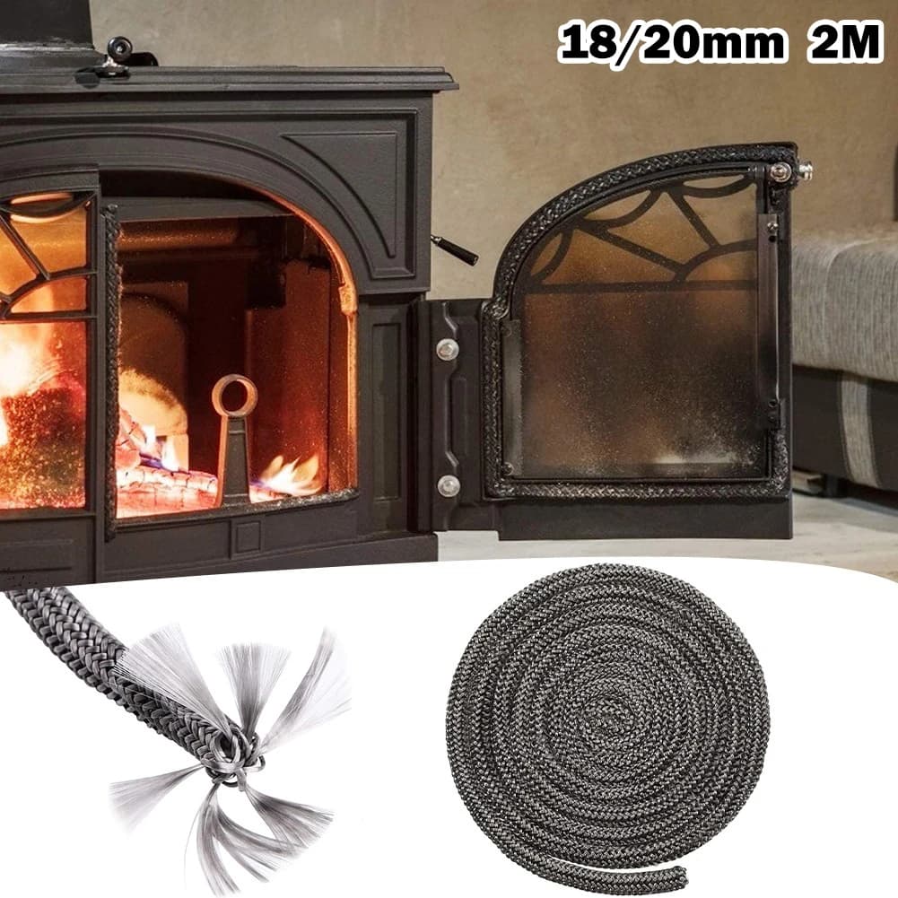 Poêle à bois noir/corde à feu