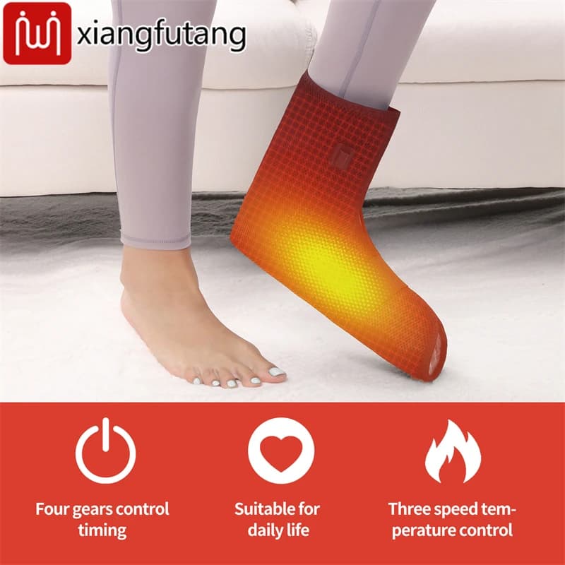 Coussin chauffant électrique pour les pieds et les chevilles, pour la relaxation à domicile, le confort articulaire et le bien-être, 3 modes