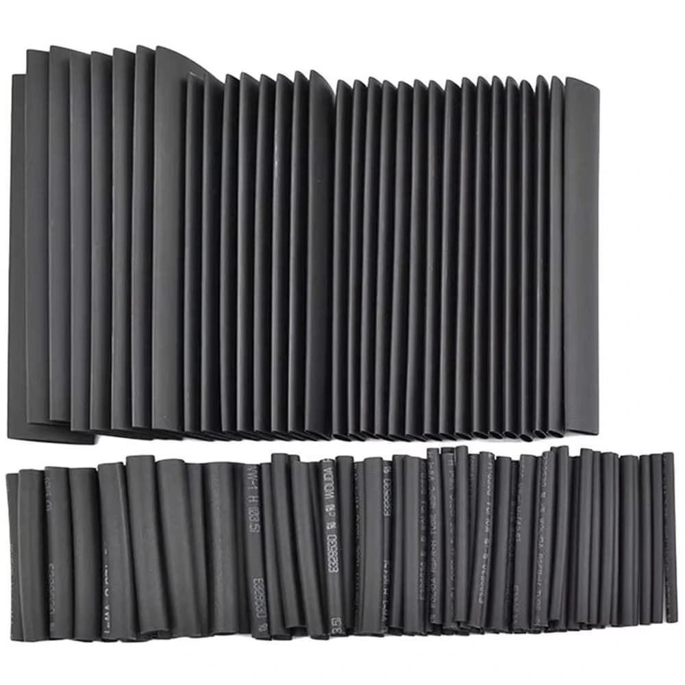 Kit de 127 tubes thermorétractables résistants à la chaleur pour isolation de câbles électriques