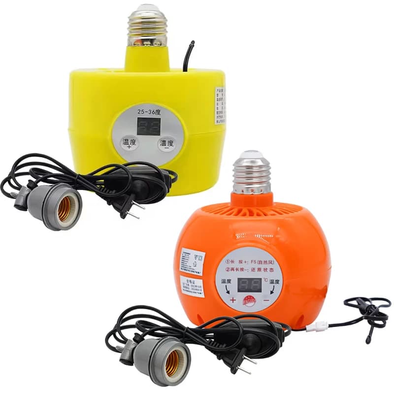 Nouveau 220V 150W lampe chauffante thermostatique régulateur de température chauffage ferme Animal lumière chaude pour poulet porcelet chien animal de compagnie