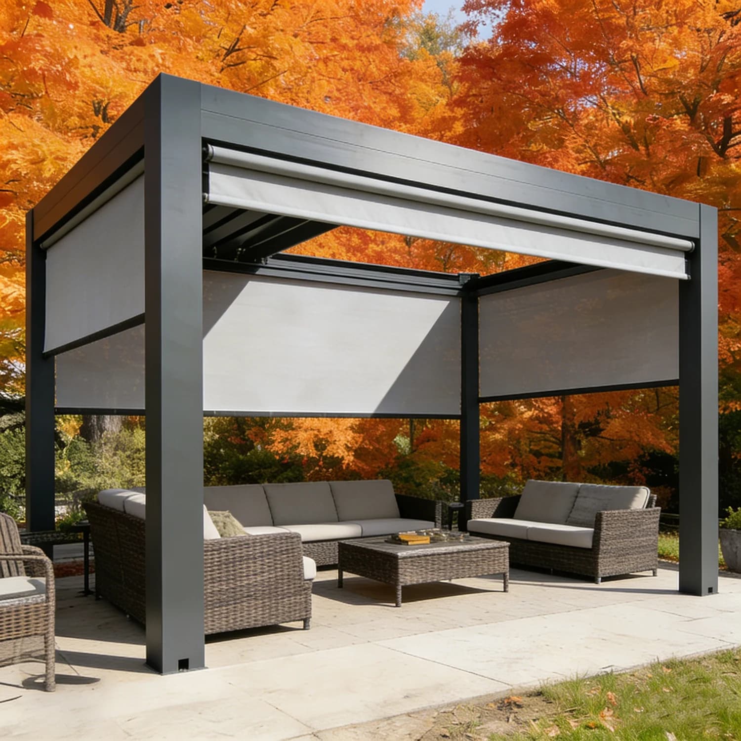 Pergola en aluminium robuste