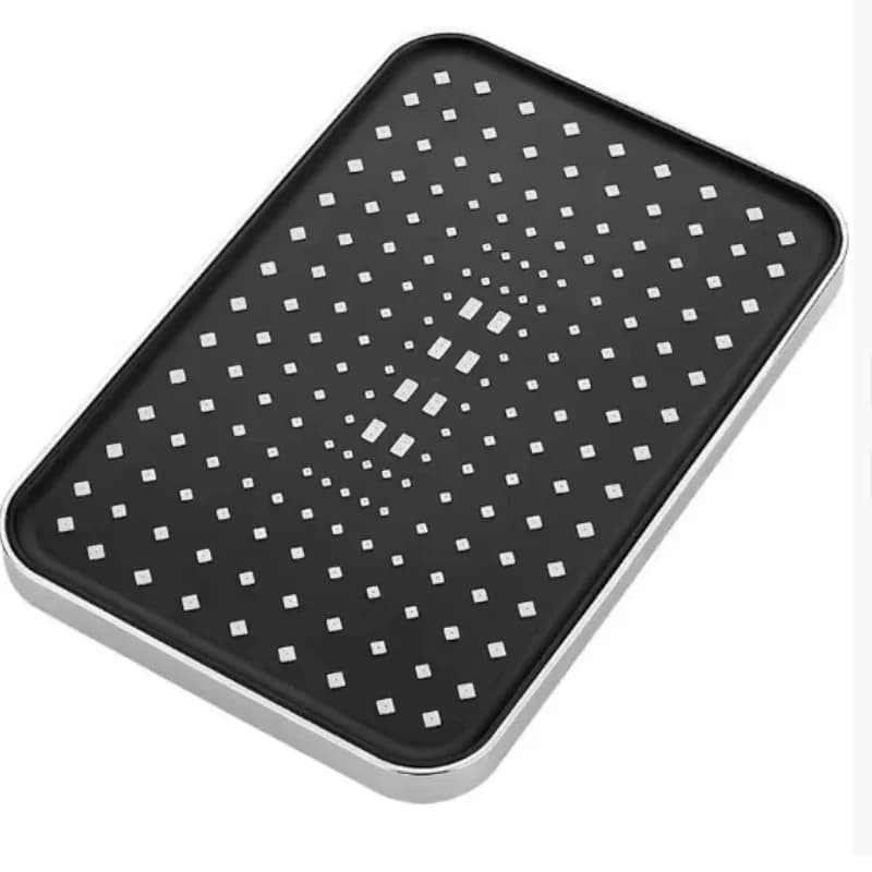 Pommeau de douche de plafond carré de 12 pouces, grande taille, à haut débit, avec jet de pluie, universel, économiseur d'eau, accessoire de douche de salle de bain