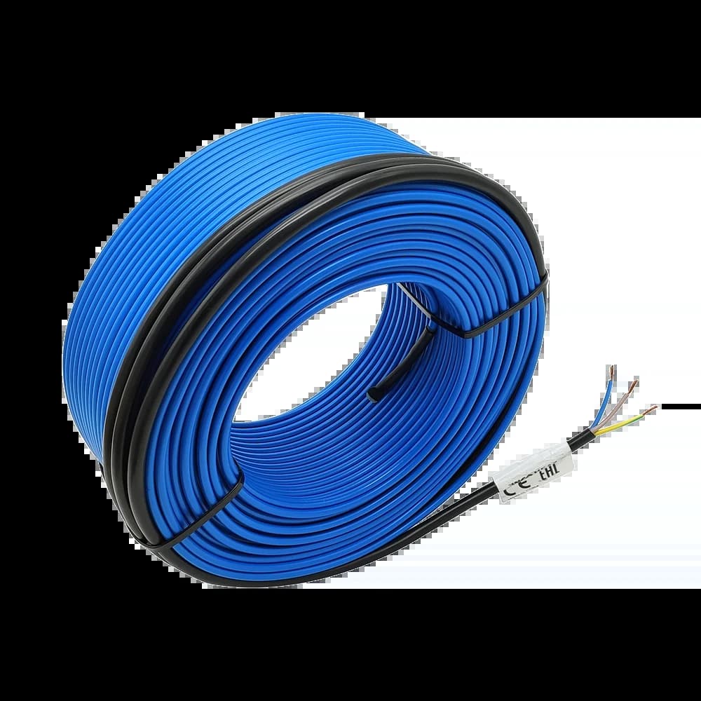 Câble chauffant AC200~240V 20W/m, 5~150m/lot, température max. 50~80°C, pour chauffage par le sol, toiture, allée, dégivrage de la neige avec fil froid