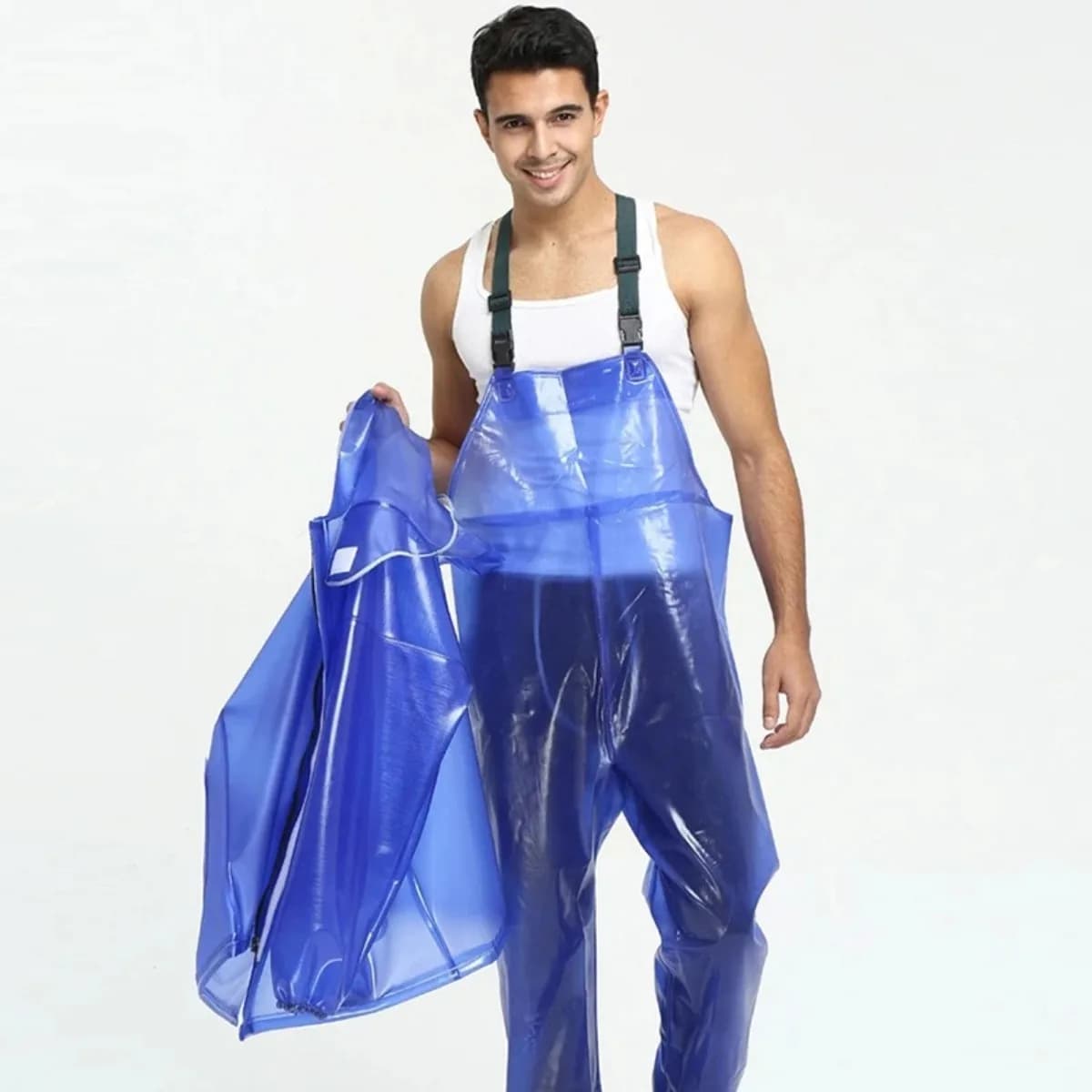 Hommes manteau de pluie veste imperméable combinaison Transparent imperméable PVC épais pantalon de pluie manteau de pluie équipement par temps humide vêtements de pluie costume