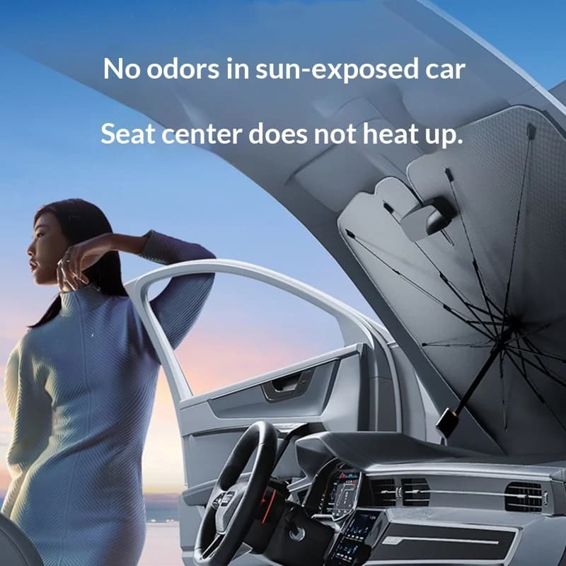 Pare-soleil de voiture pour pare-brise avant, protection solaire, isolation thermique, accessoires d'été transfrontaliers, parasol avant de voiture