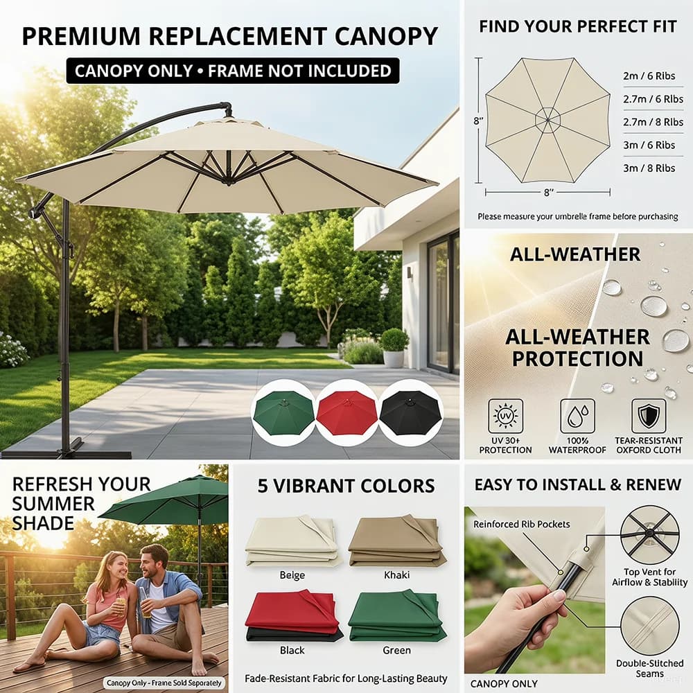 Toile de remplacement pour pergola