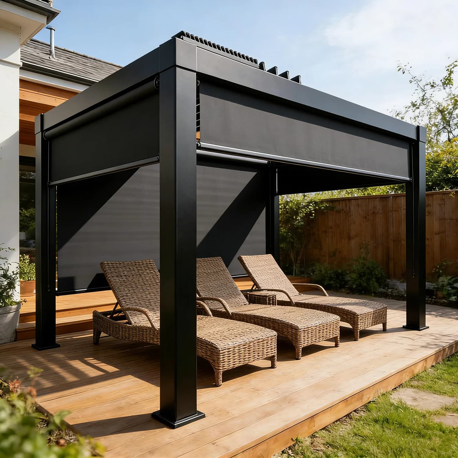 Pergola en aluminium robuste