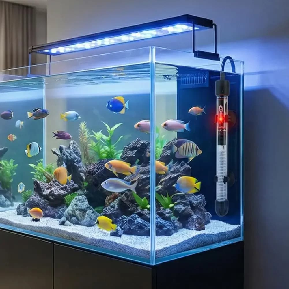Chauffe-eau d'aquarium réglable 25W-300W, thermostat submersible à température constante automatique pour aquarium