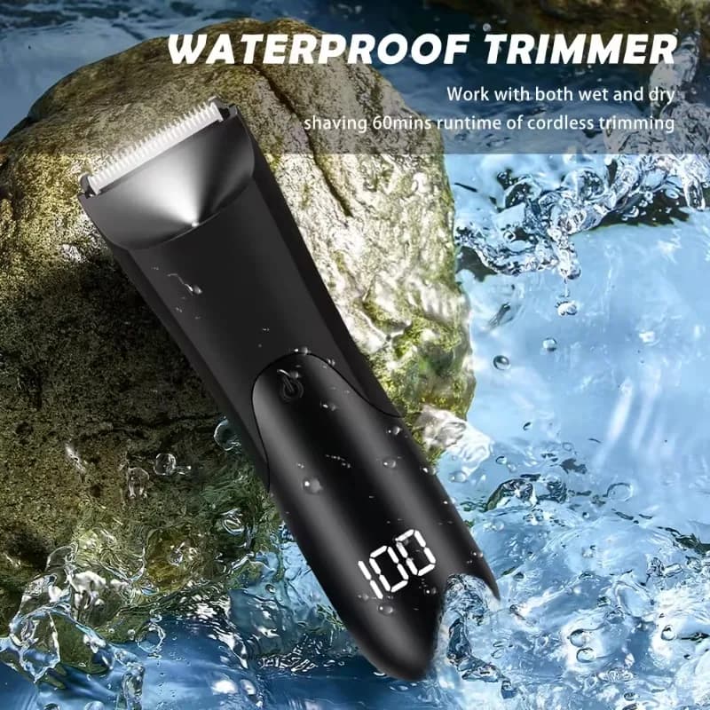 Tondeuse à cheveux pour hommes, tondeuse à boules électrique, comprend 2 accessoires de protection, tête de lame en céramique, rasoir humide et sec