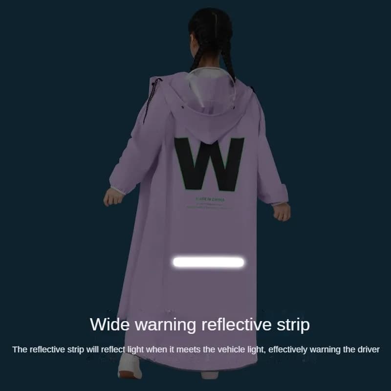 Poncho Imperméable Long pour Femme, Manteau de Pluie pour Garçons et Bol, Imperméables pour Enfants, Étudiants avec Sacs à Dos