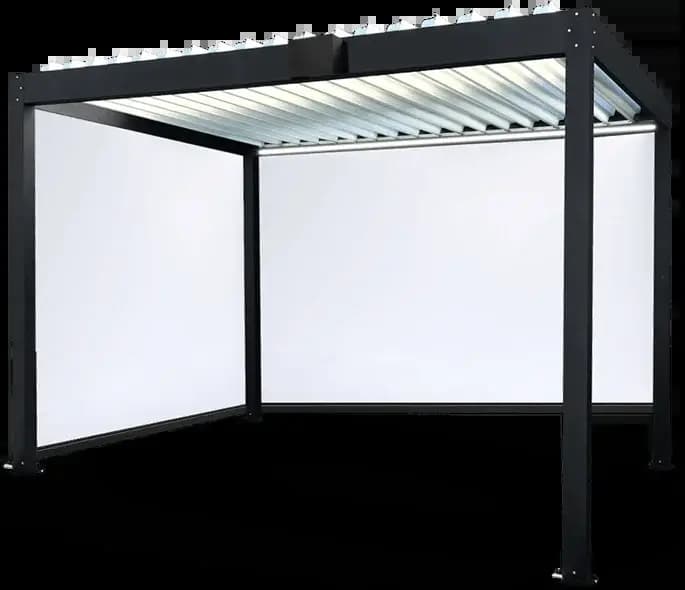 Produit très vendu : Pergola bioclimatique motorisée en aluminium de différentes tailles