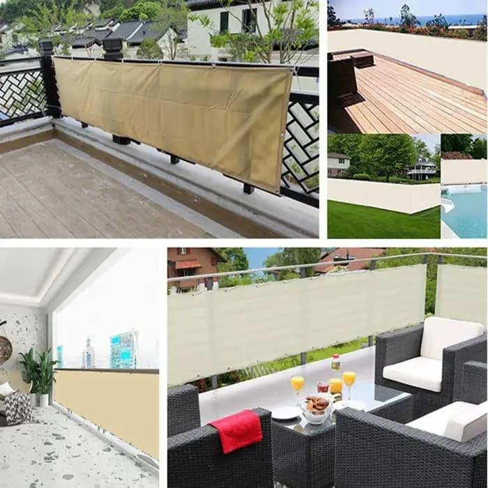 Pergola de jardin 100% polyester, filet pare-soleil étanche S64.délégations sécurité écran de confidentialité terrasse filet de clôture coupe-vent