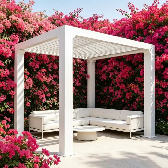 Pergola bioclimatique en aluminium étanche