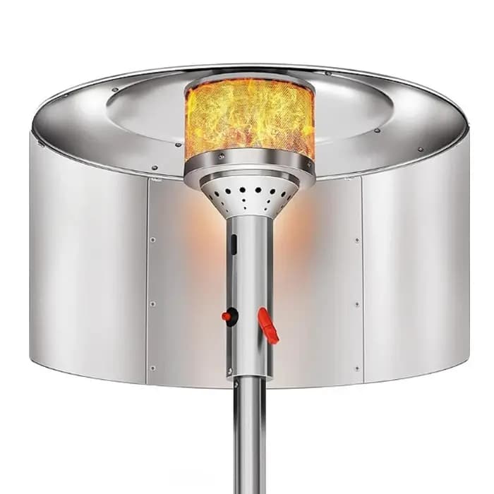 1 ensemble de réflecteurs pour chauffage de terrasse, pour lampe extérieure, gaz naturel et propane,