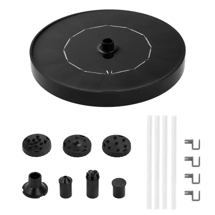 Pompe solaire pour fontaine 150L/h, pompe à fontaine DIY, panneau solaire flottant, fontaine à eau p