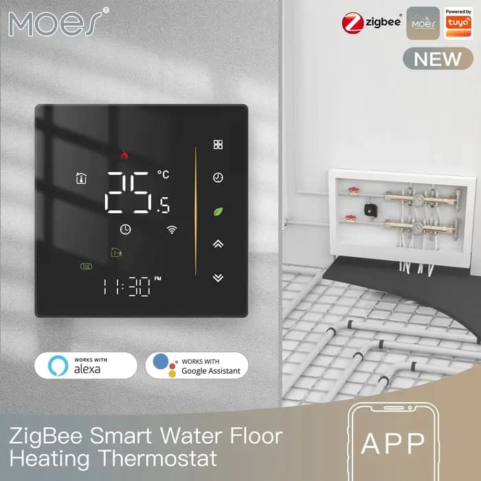 Nouveau thermostat Zigbee, contrôleur de température ambiante pour chauffage au sol (eau/électricité