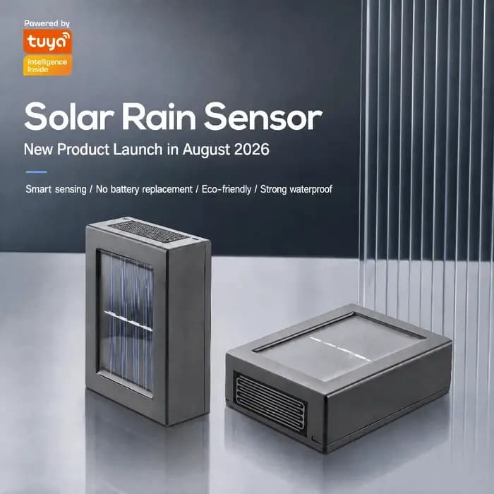 Capteur de pluie solaire Zigbee, détecteur de précipitations en temps réel, contrôle via l'application Smart Life, détecteur de pluie sans fil pour maison intelligente