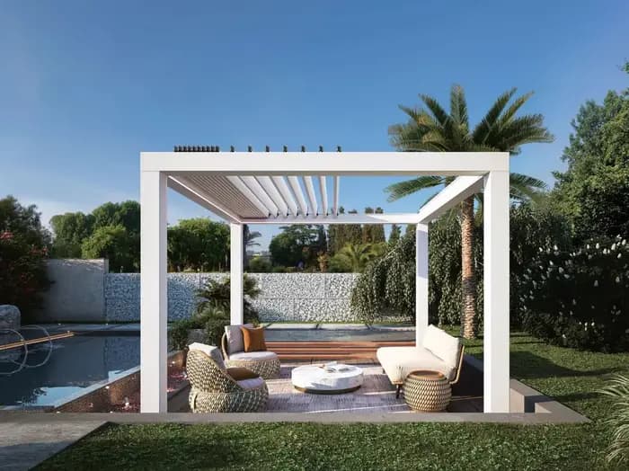 Pergolas personnalisées de jardin bioclimatique moderne