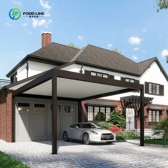Pergola motorisée en aluminium pour patio, structure d'ombrage extérieure, usage commercial, sur mesure