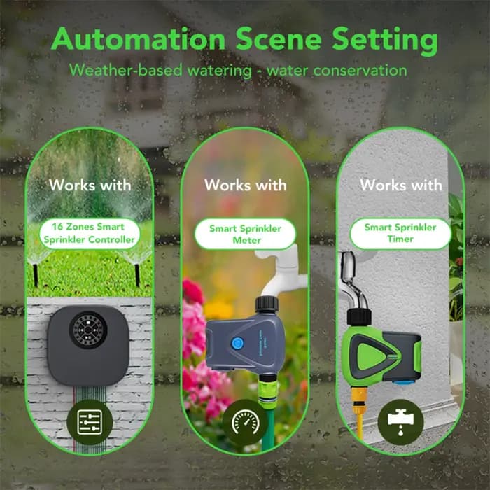 Capteur de pluie WiFi Tuya, détection de la durée des précipitations, extérieur, étanche, alimenté par batterie, contrôle via l'application Smart Life, domotique