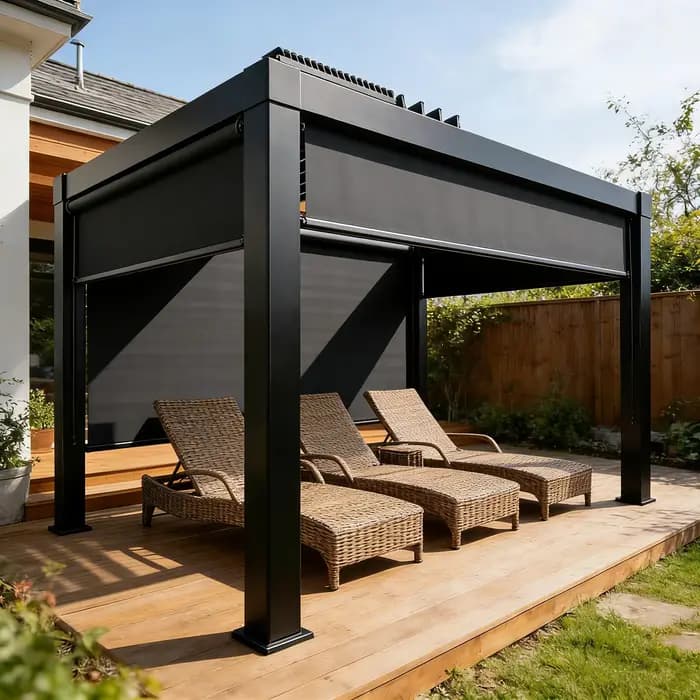 Pergola en aluminium robuste