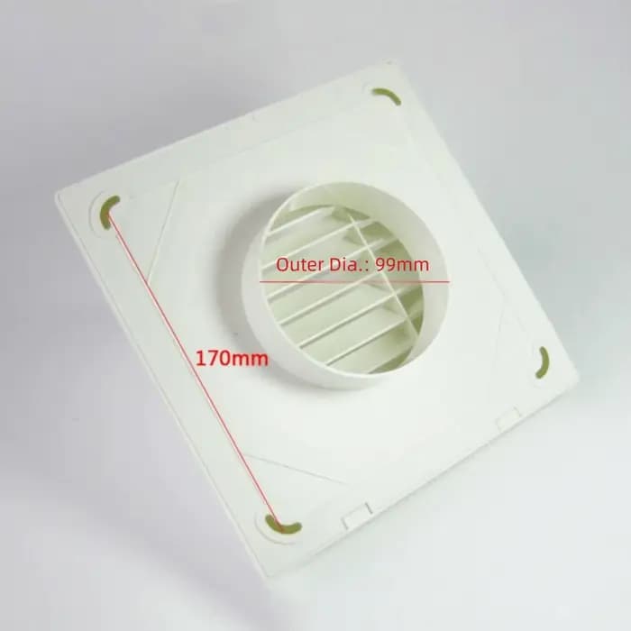 Grille de Ventilation murale extérieure 100/150mm