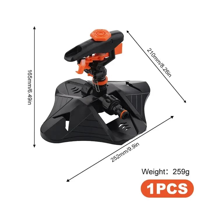 Arroseurs automatiques de jardin pour pelouse 360° ° Système d'irrigation rotatif avec buse pour p