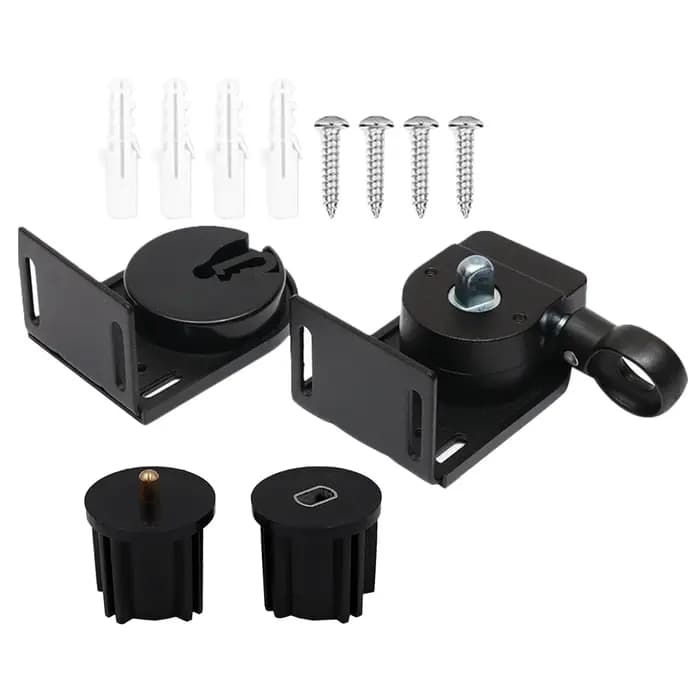 Support de levage pour stores roulants, rideaux d'extérieur noirs, contrôle manuel, accessoires de s