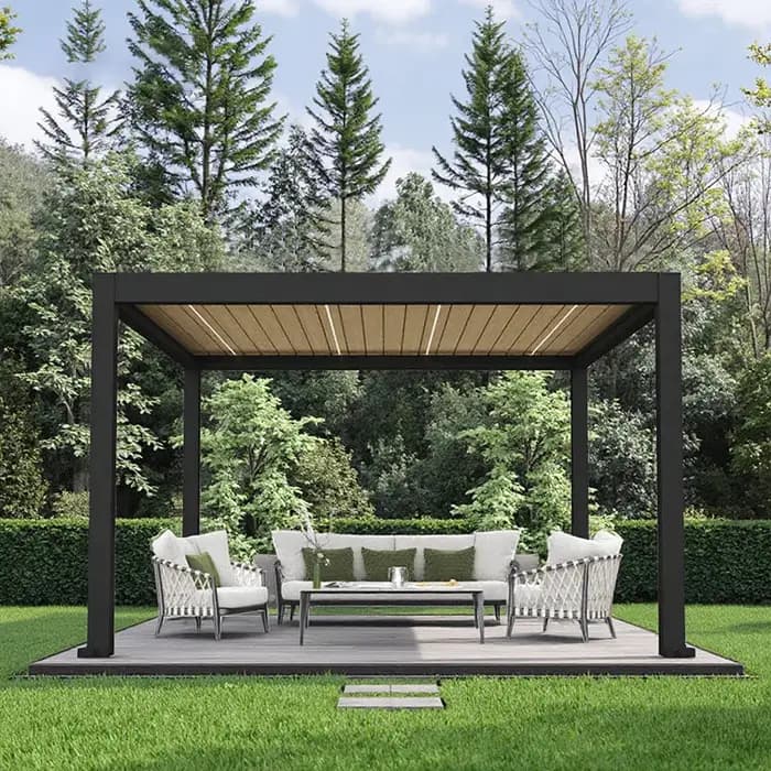 Pergola motorisée à ouverture automatique